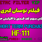 فیلتر نوسانگیری دو و سه روزه با استراتژی افزایش حجم خرید در کف قیمت HF-111 مخصوص بورس ایران