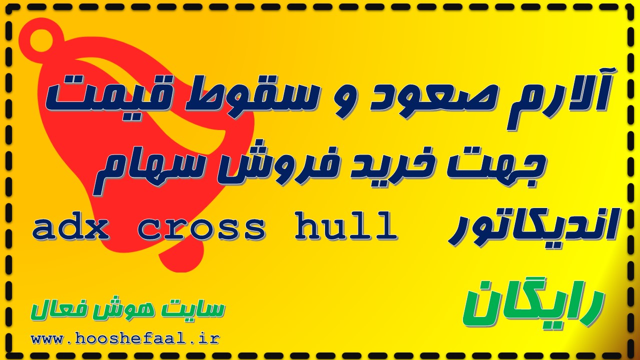 دانلود اندیکاتور  adx cross hull Style آلارم صعود و سقوط قیمت