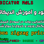 دانلود و آموزش اندیکاتور boa zigzag price برای شناسایی روند در نمودار قیمتی و سیگنال ورود و خروج با موج شماری مخصوص متاتریدر 5