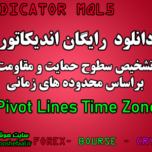 دانلود رایگان اندیکاتور نوسان گیری بر اساس سطوح حمایت و مقاومت محدوده های زمانی Pivot Lines Time Zone  برای بورس و فارکس MT5