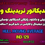 دانلود رایگان و آموزش اندیکاتور نوسان گیری Hull Moving Average برای ارز دیجیتال و فارکس در تریدینگ ویو تایم فریم 2 ساعت