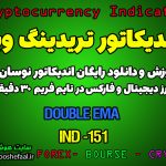 آموزش اندیکاتور اسکالپی وین ریت بالا Double EMA برای ارز دیجیتال و فارکس در تریدینگ ویو تایم فریم 30 دقیقه