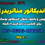 اندیکاتور MTF - ZigZag مخصوص فارکس در متاتریدر 4 تایم فریم 5 دقیقه