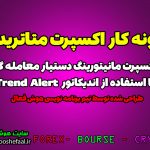 نمونه کار اکسپرت فیلتر مانیتورینگ اندیکاتور Trend Alert مخصوص فارکس در متاتریدر 4