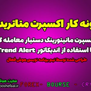 نمونه کار ربات سیگنال یاب مانیتورینگ اندیکاتور Trend Alert مخصوص فارکس در متاتریدر 4