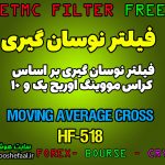 فیلتر نوسان گیری بر اساس کراس مووینگ اوریج یک و 10 کد HF-518 مخصوص بورس ایران tsetmc