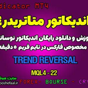 اندیکاتور Trend Reversal مخصوص فارکس در متاتریدر 4 تایم فریم 5 دقیقه