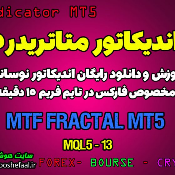 اندیکاتور فوق العاده MTF Fractal MT5 مخصوص فارکس در متاتریدر 5 تایم فریم 15 دقیقه