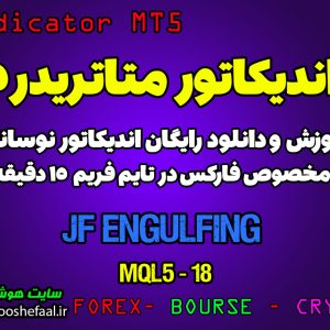 اندیکاتور JF Engulfing مخصوص فارکس در متاتریدر 5 تایم فریم 15 دقیقه