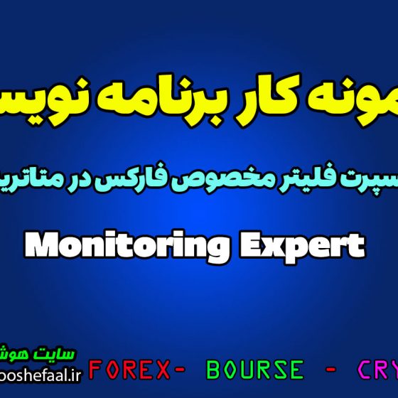 ربات سیگنال یاب مانیتورینگ Monitoring Expert مخصوص فارکس در متاتریدر 4