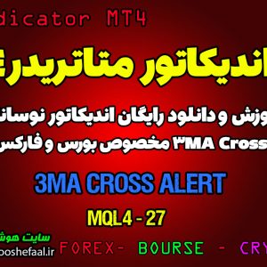 آموزش و دانلود رایگان اندیکاتور 3MA Cross Alert مخصوص فارکس در متاتریدر 4