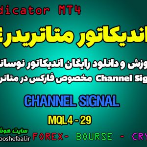 آموزش و دانلود رایگان اندیکاتور Channel Signal مخصوص فارکس در متاتریدر 4