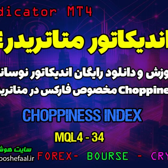 آموزش و دانلود رایگان اندیکاتور Choppiness Index مخصوص فارکس در متاتریدر 4