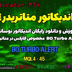 آموزش و دانلود رایگان اندیکاتور BO Turbo Alert مخصوص فارکس در متاتریدر 4