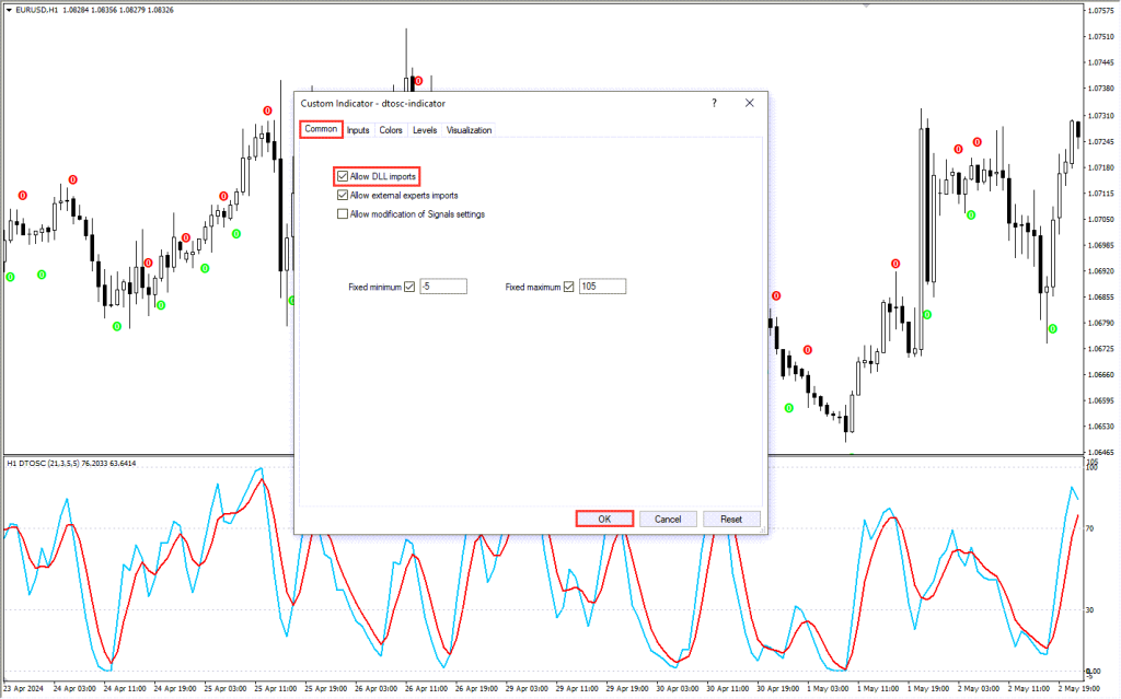 دانلود اندیکاتور DTOSC MT4 برای فارکس