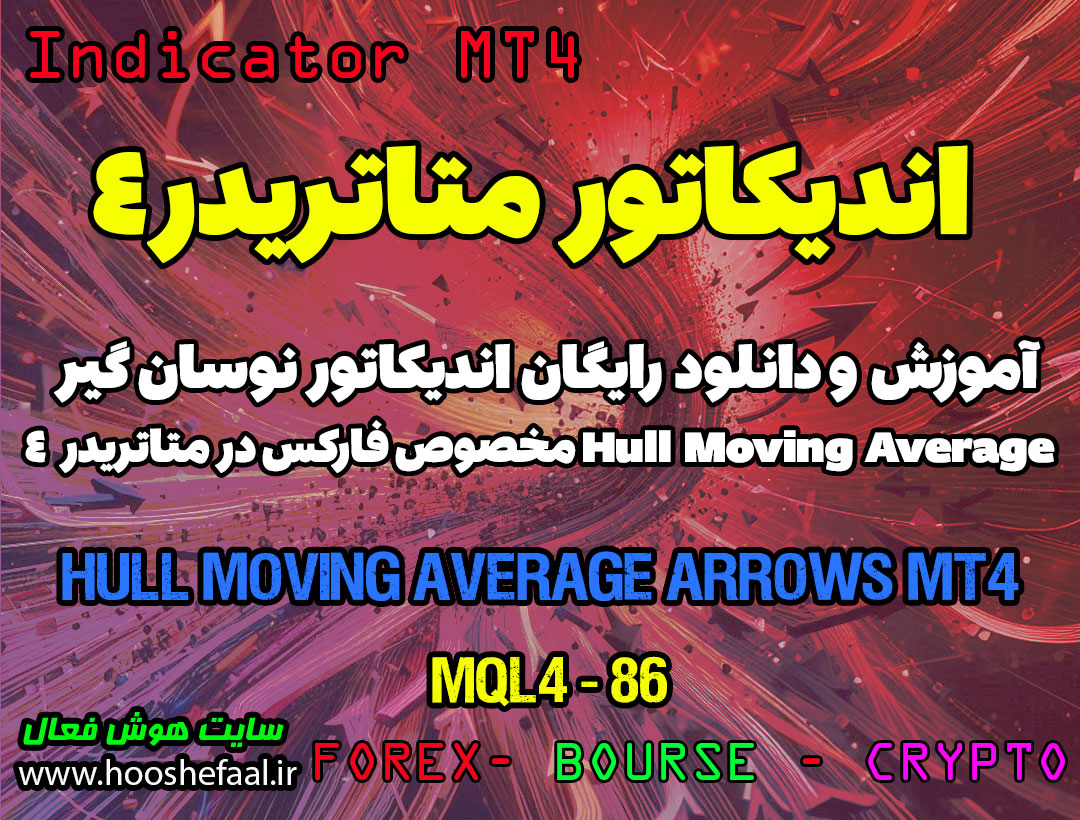 دانلود اندیکاتور Hull Moving Average Arrows مخصوص فارکس در متاتریدر4