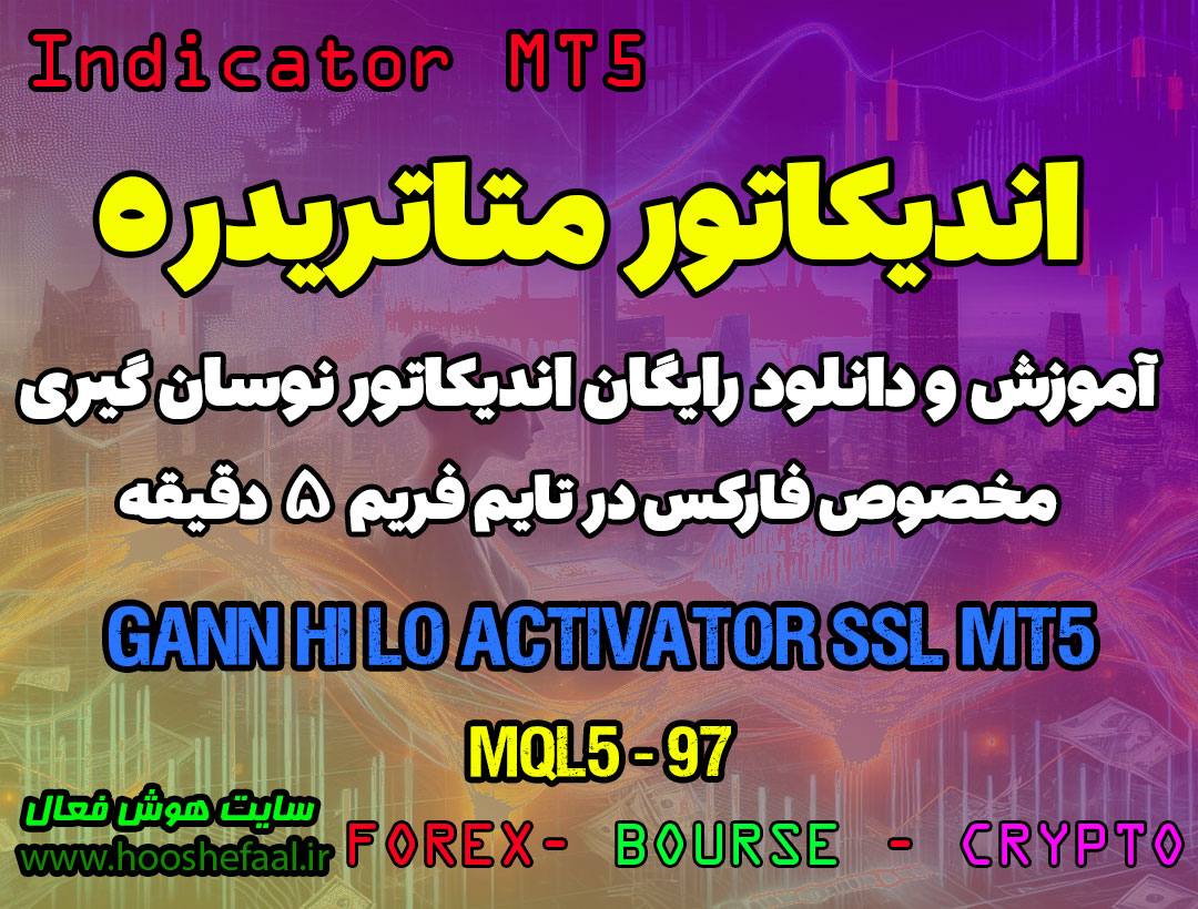 دانلود اندیکاتور نشانگر روند SSL در فارکس | Gann Hi Lo Activator MT5