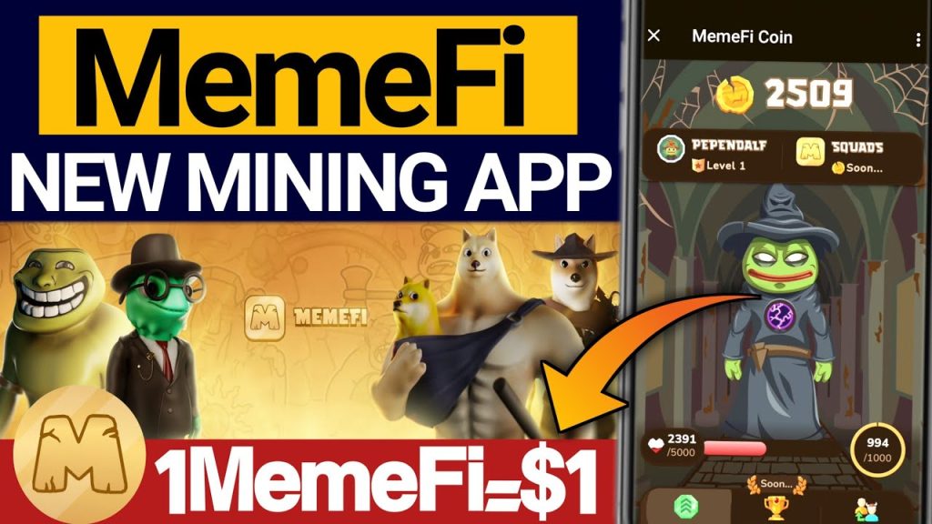 آموزش ربات تلگرامی میم فای Memefi Coin Bot | کسب درآمد دلاری از طریق ربات میم فای Memefi Coin