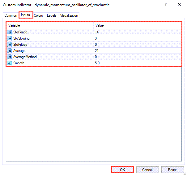 دانلود اندیکاتور Stochastic برای فارکس | Dynamic Momentum Oscillator MT4