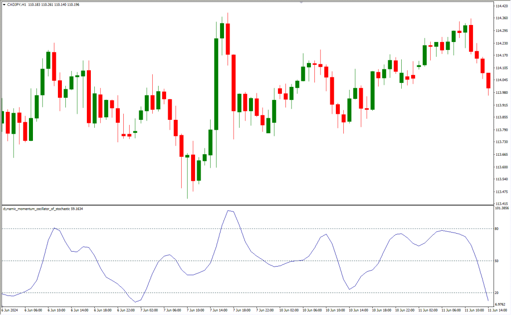 دانلود اندیکاتور Stochastic برای فارکس | Dynamic Momentum Oscillator MT4