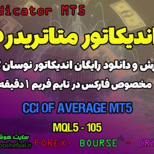 دانلود اندیکاتور CCI برای فارکس | CCI Of Average MT5