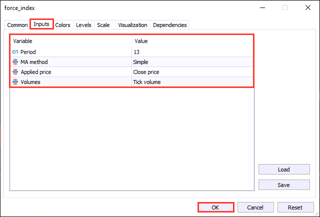 دانلود اندیکاتور Force Index برای متاتریدر 5 | Force Index MT5