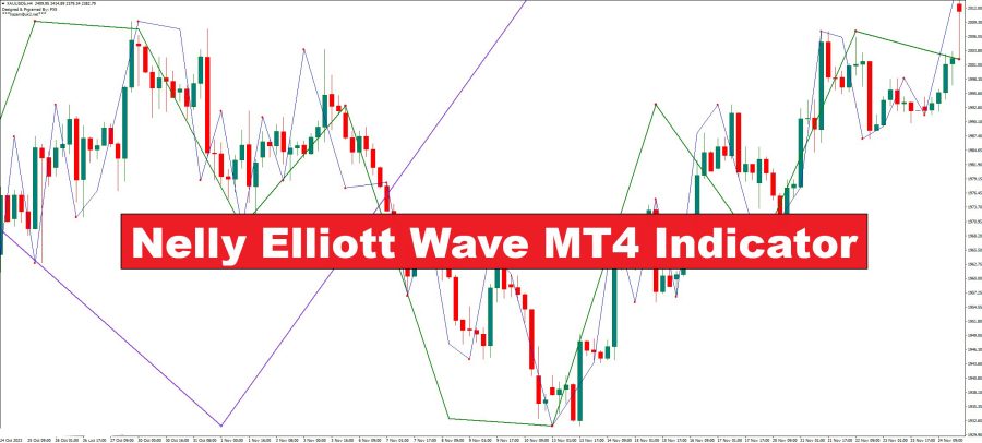 دانلود اندیکاتور Nelly Elliott Wave در MT4 | پیش‌بینی نوسانات بازار