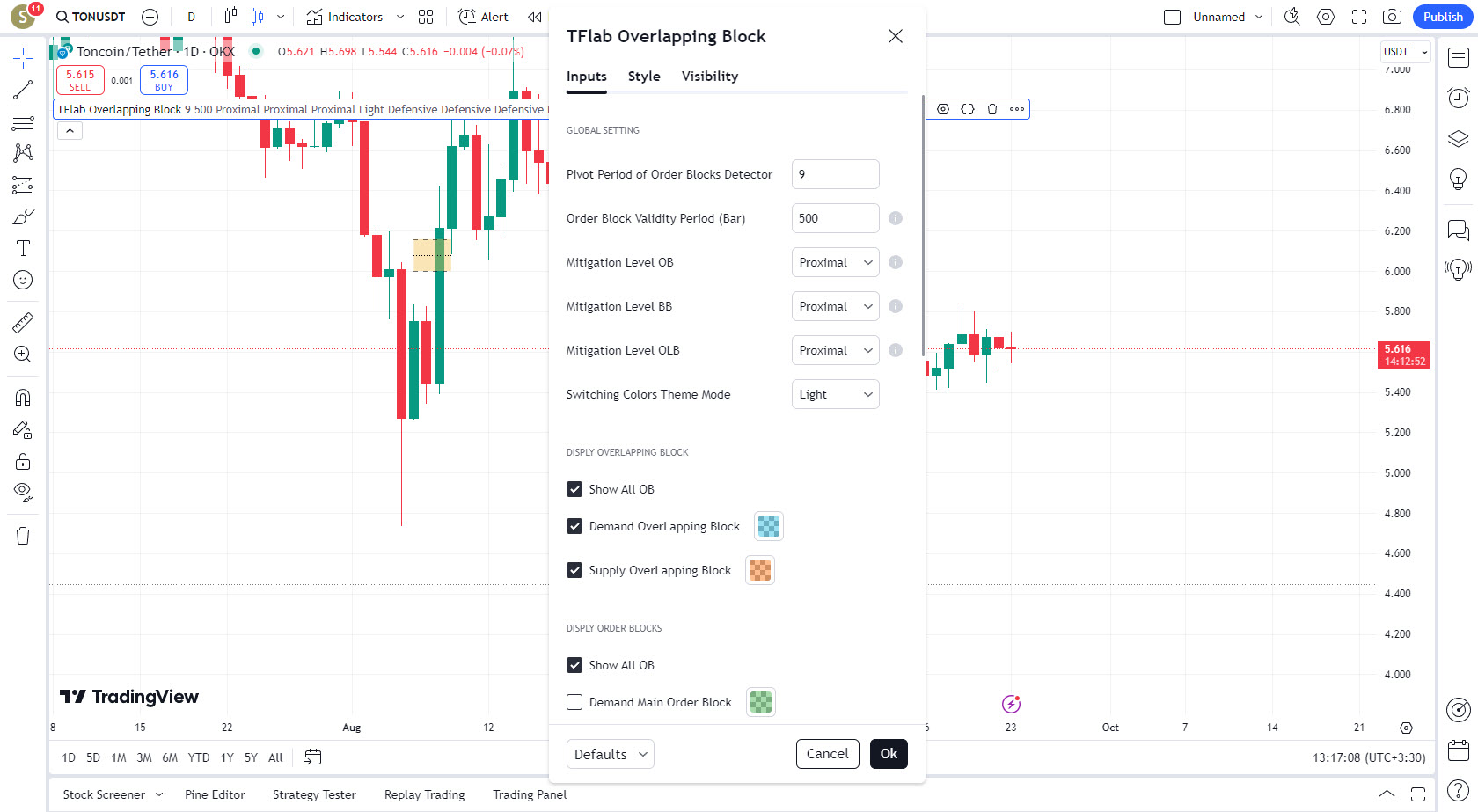 دانلود اندیکاتور هشدار دهنده BBOB Alert در تریدینگ ویو TradingView