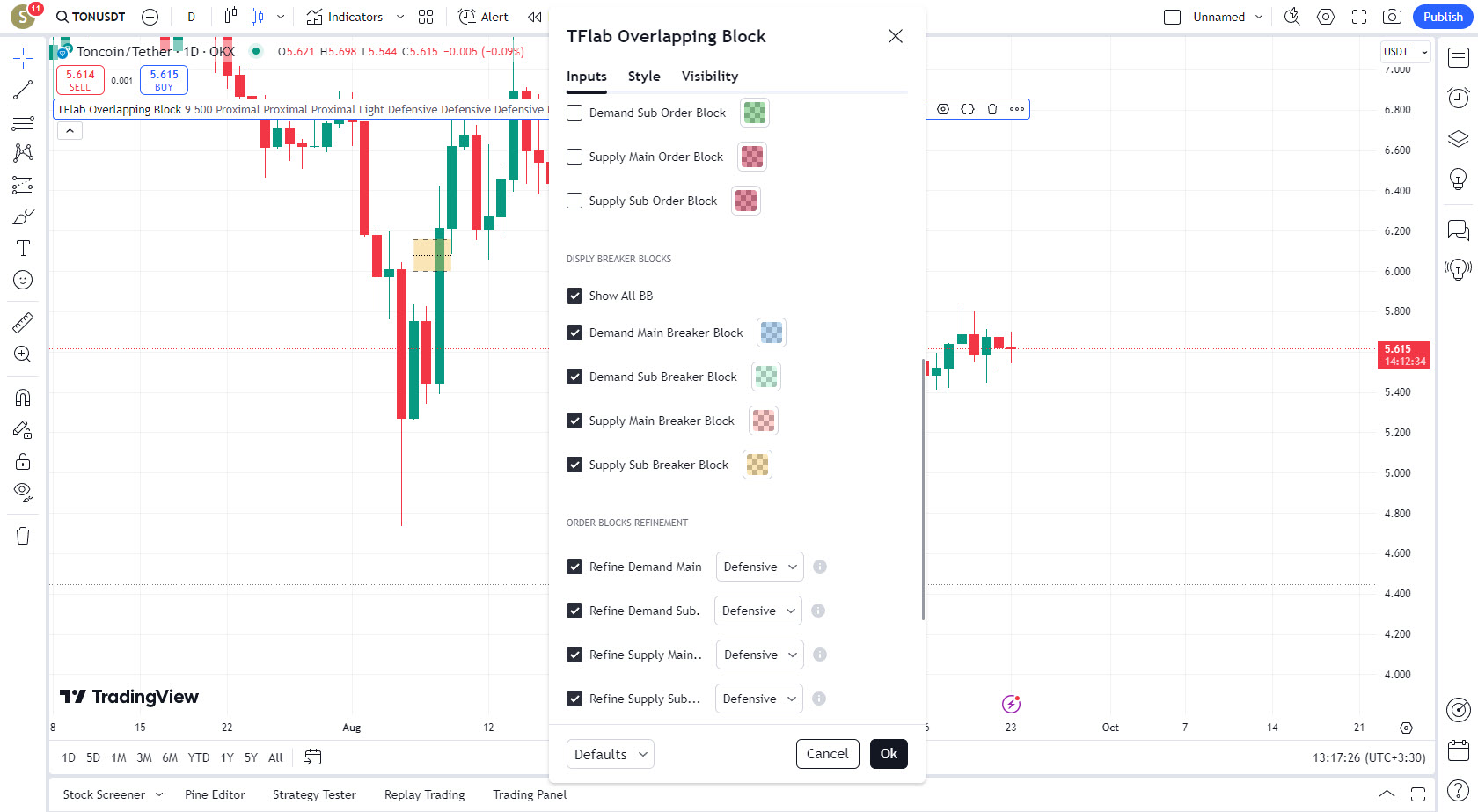 دانلود اندیکاتور هشدار دهنده BBOB Alert در تریدینگ ویو TradingView