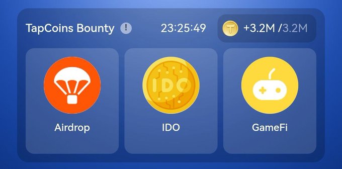 کارت روزانه تپ کوین کمبو روزانه تپ کوین 27 مهر 1403 کمبو روزانه TapCoins Bounty تاریخ 18 اکتبر ۲۰۲۴