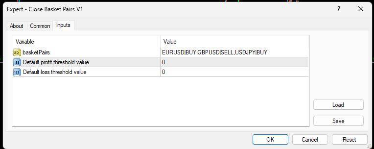 دانلود اکسپرت مدیریت موقعیت‌ها با Close Basket Pairs در MT4