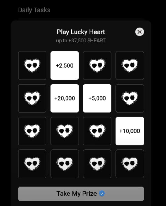 کارت روزانه لاکی هارت کد روزانه لاکی هارت 12 آبان 1403 دیلی کمبو ایردراپ Lucky Heart تاریخ 2 نوامبر 2024