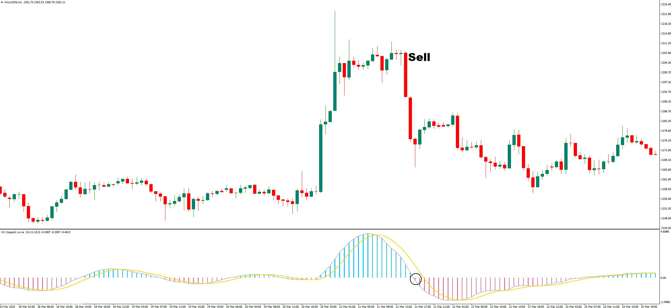 دانلود اندیکاتور اسکالپر Coppock Curve در متاتریدر4