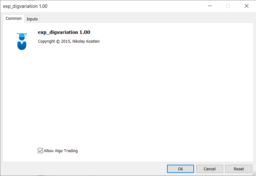 دانلود اکسپرت دستیار معامله گر Exp DigVariation در متاتریدر 5