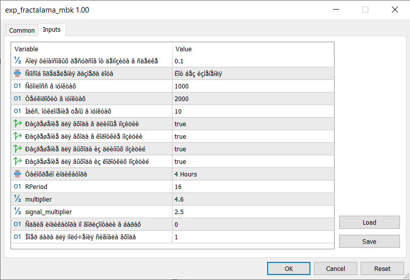 دانلود و معرفی اکسپرت معامله‌گر Exp FractalAMA-MBK در متاتریدر 5